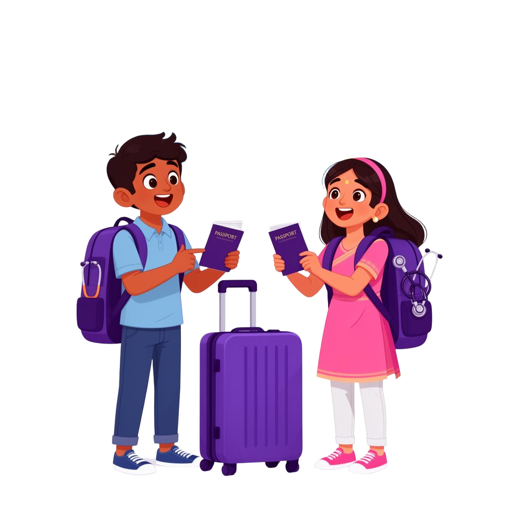 MBBS student traveling abroad for medical education